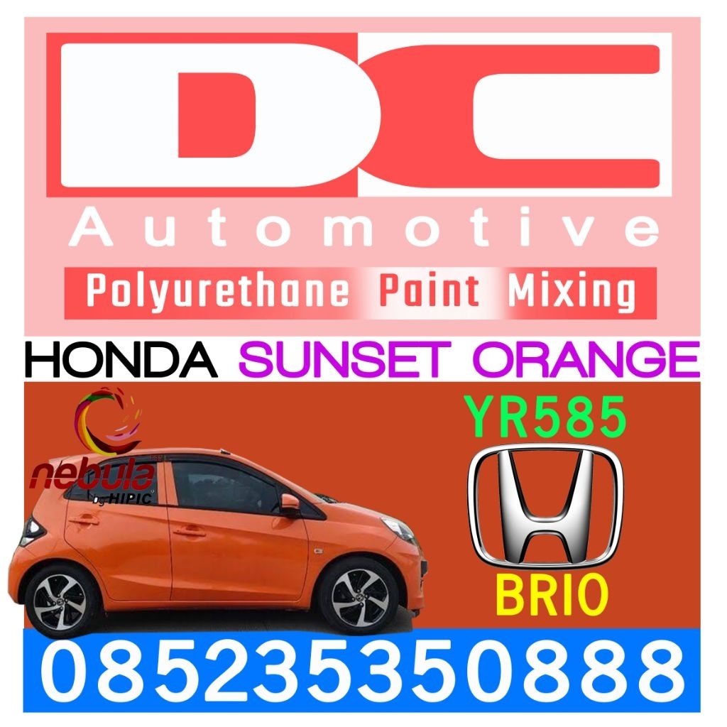 Cat PU Honda Brio 2016 Sunset Orange YR585
