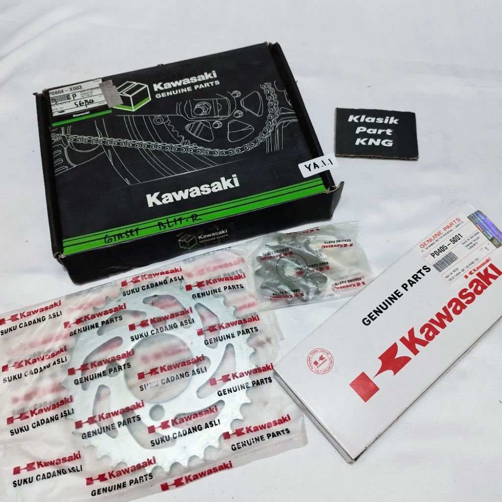 Gir Gear rantai set kit Kawasaki Blitz R Joy original Kawasaki KGP