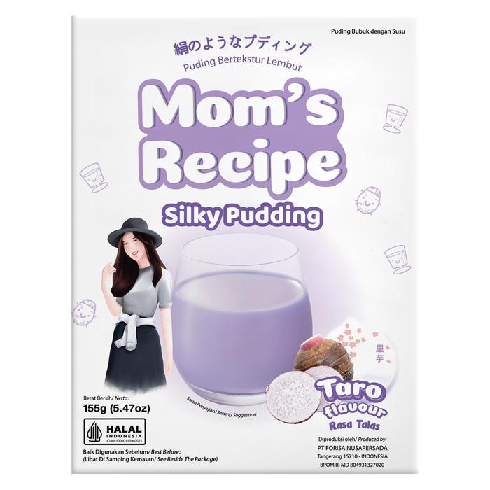 

mom's recipe silky pudding taro 155g kemasan box