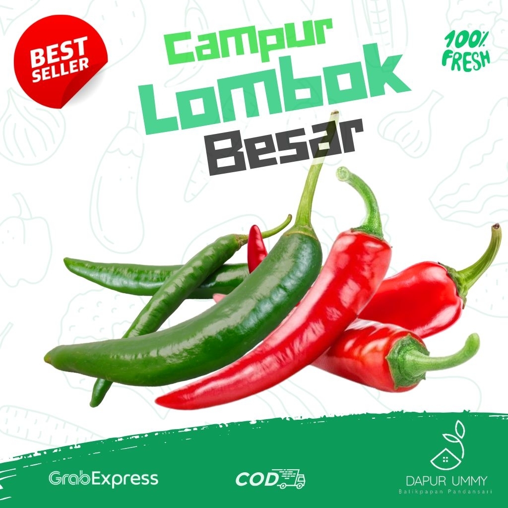 

CABE • Campur Lombok Hijau Merah Besar 100g - 250g