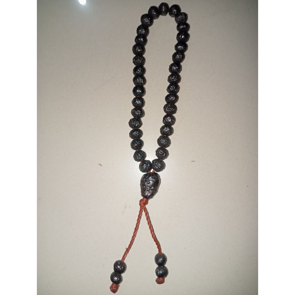 tasbih Batu badar besi isi 33 butir ukuran kecil rapi bagus elegan Alami alam