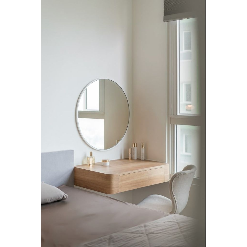 MJ.31 Meja Rias Meja dinding Meja makeup sudut lengkung Meja  drawer