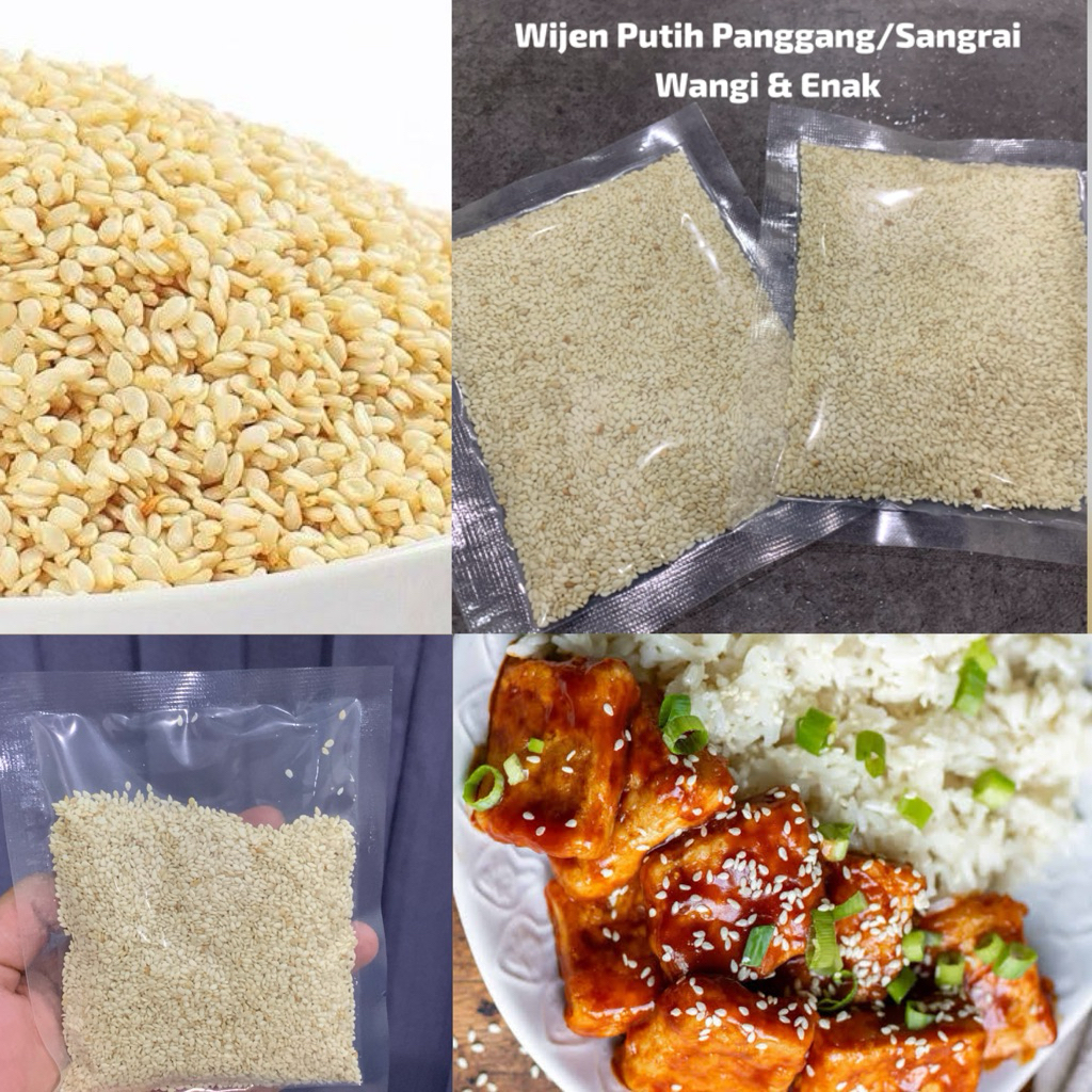 

Wijen Putih Panggang Wijen Putih Sangrai Enak Wangi