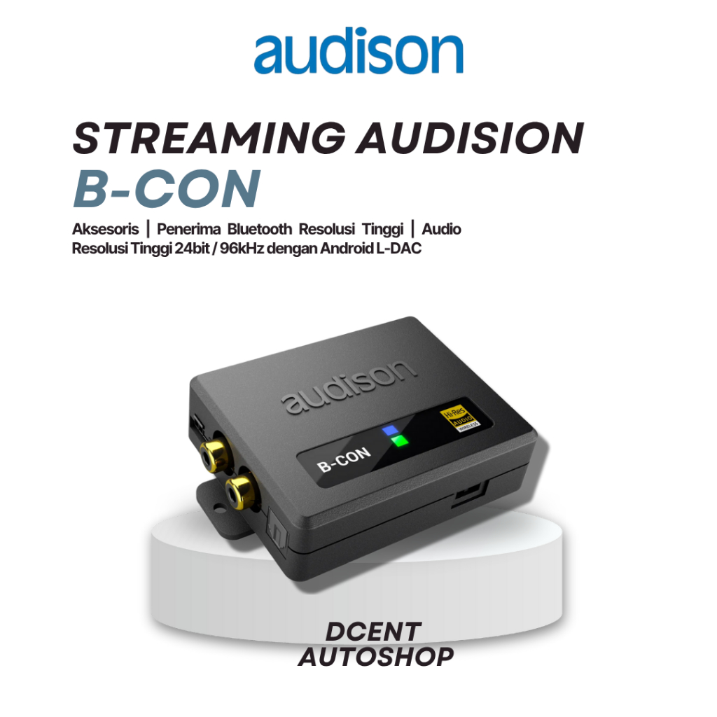 Streaming Audison - Hi-rest Bluetooth Receiver - Audison B-CON - Premium Quality