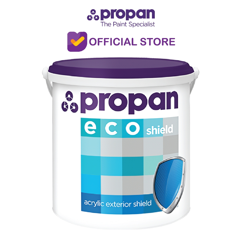 CAT TEMBOK EXTERIOR PROPAN ECO SHIELD WARNA PUTIH 5KG