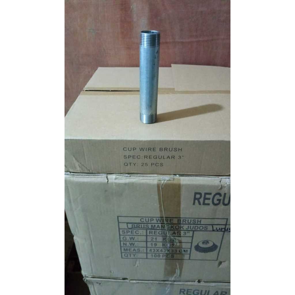 Connecting pipa galvanis 1" / konekting pipa/ nepel panjang pipa galvanis 1 inch