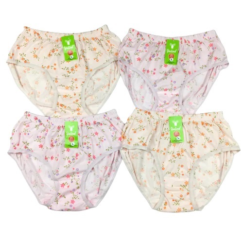 (6 PCS) CELANA DALAM WANITA KATUN YUTIN CD PEREMPUAN CEWEK YUTIND SABLON BORDIR XL PALING MURAH