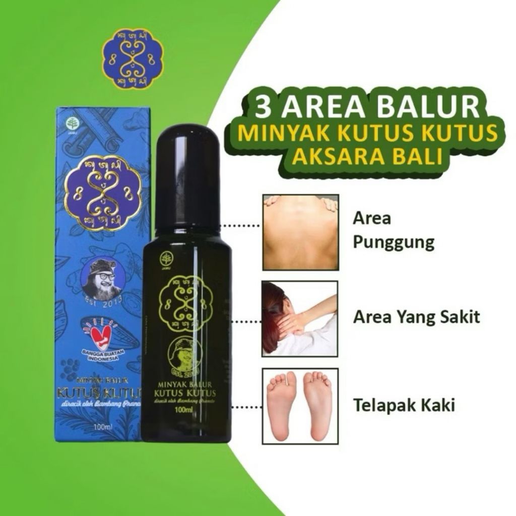 (COD) 2 Botol Minyak Kutus Kutus Asli Tamba Waras | Kutus Kutus Original 100ml | Minyak Kutus Kutus 