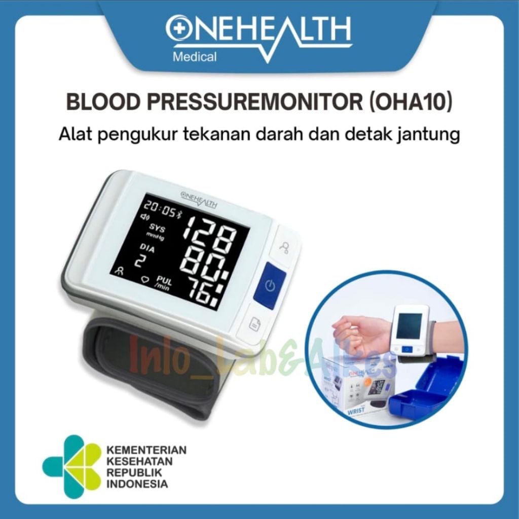 Tensimeter Jam Onehealth Wrist Oha10/Tensimeter Ukur Tekanan Darah
