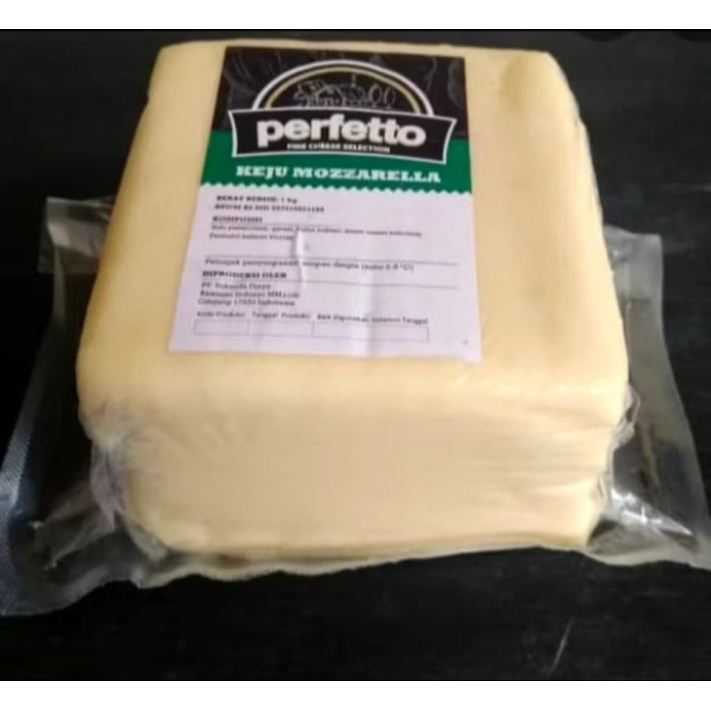 

Keju Mozarella Perfetto Kemasan Ori Pabrik (BEST QUALITY)