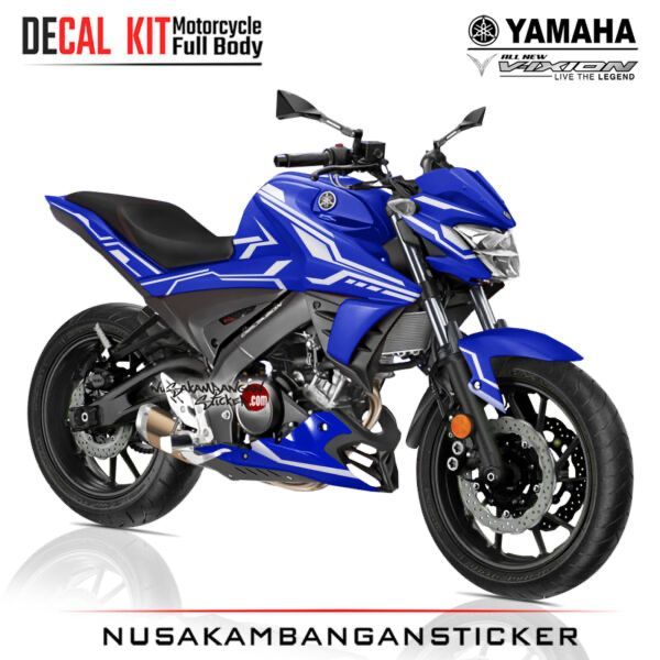 Decal Stiker All New Vixion setiker dekal custom motif kombinasi merah biru