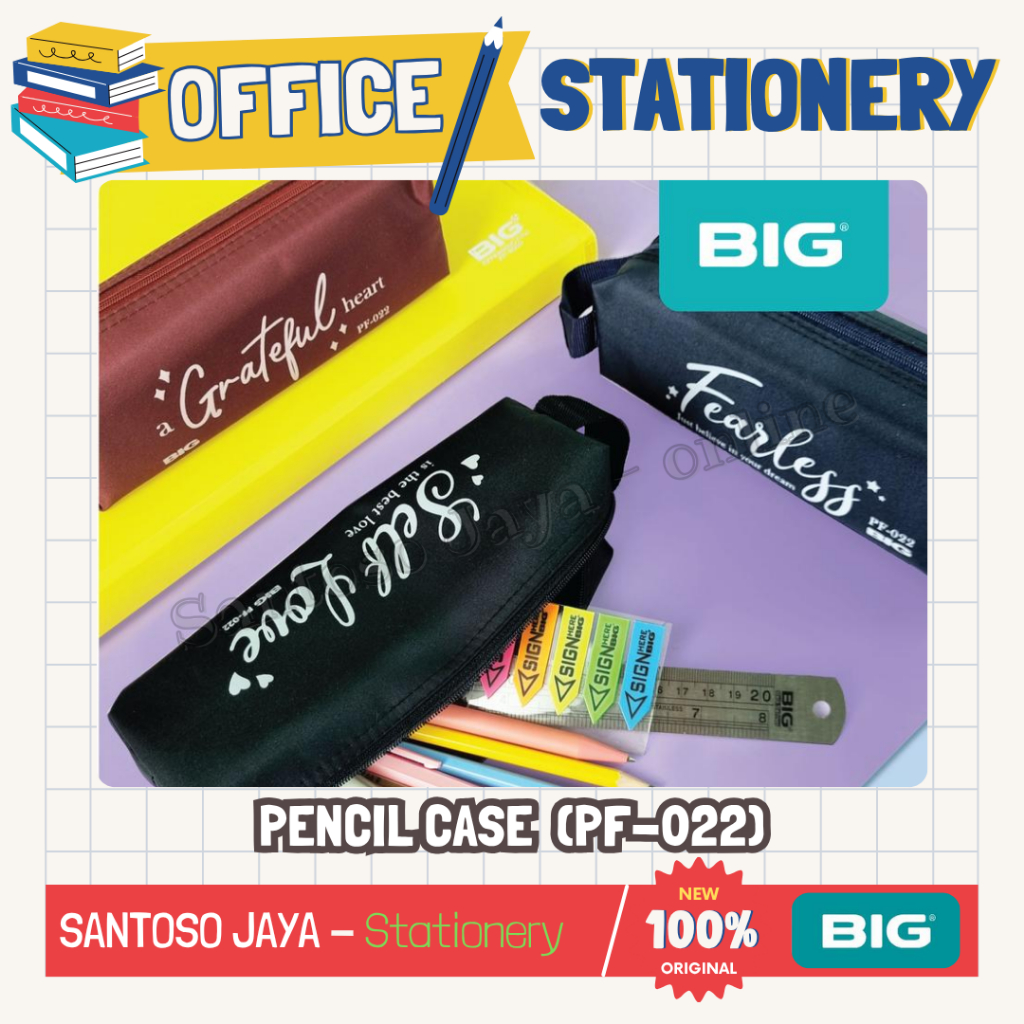 

Tempat - Kotak Pensil BIG Model Self Love PF022 - Self Love Pencil Case Bag PF-022