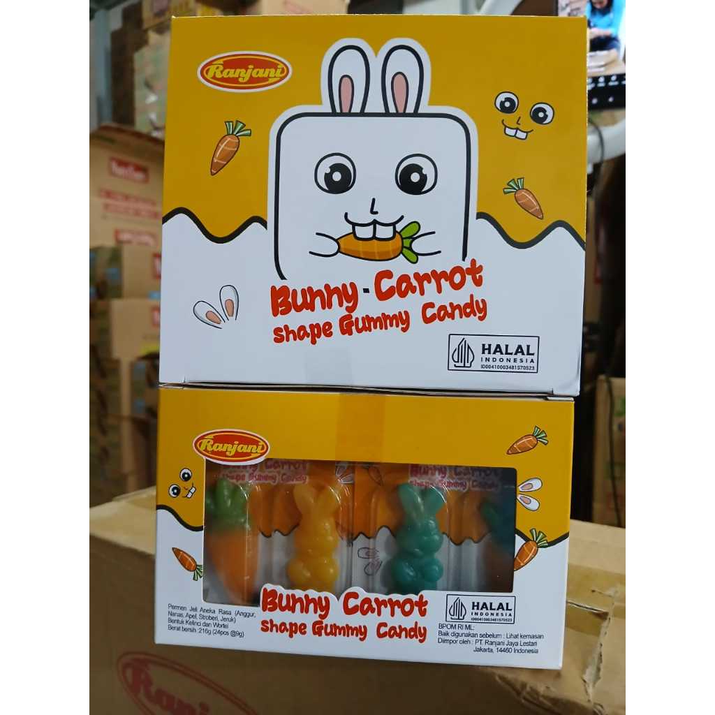 

Bunny Carrot gummy candy Dus(15x24@gr)