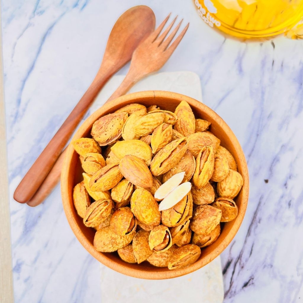 

Kacang Almond Kulit Susu panggang roasted