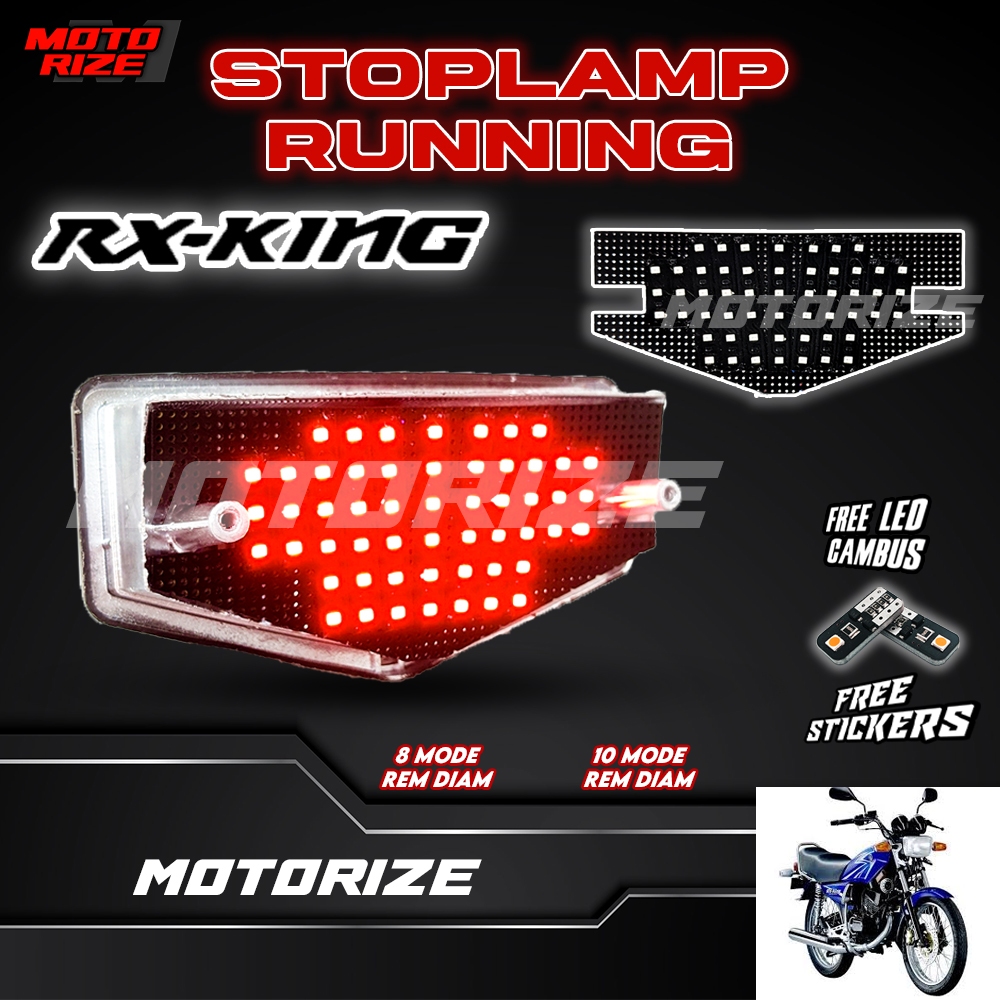 STOPLAMP RUNNING RX KING LAMPU LED REM BELAKANG MOTOR VARIASI MOTORIZE