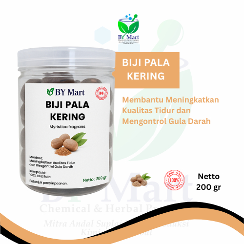 

BY KIMIA & HERBAL - Biji Pala Kering / Myristica fragrans / Herbal Meningkatkan Kualitas Tidur