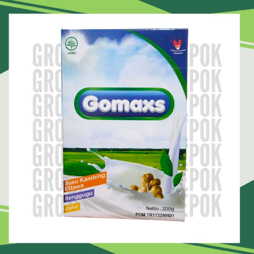 

GOMAXS Susu Kambing Etawa Jahe + Senggugu – Obat Batuk Alami, Jamu Herbal, 200g, Halal & BPOM