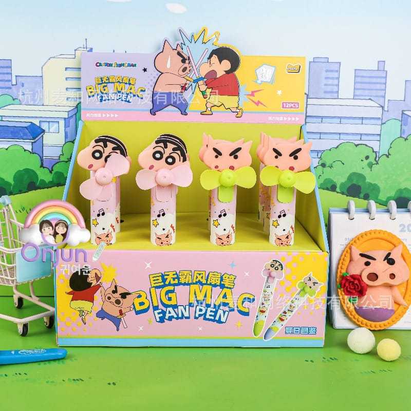 

Ay00! MAIHE Crayon Shincan Fan Pen Powerpuff Girls Fan Pen