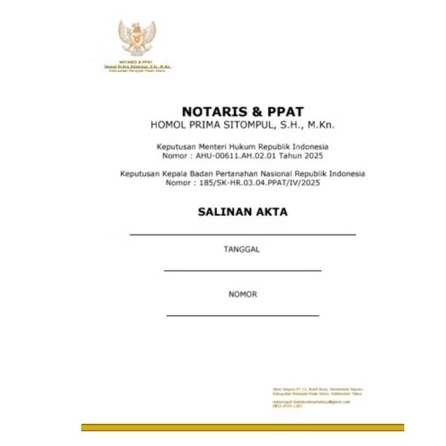 

Cover Akta Notaris Custom HPS