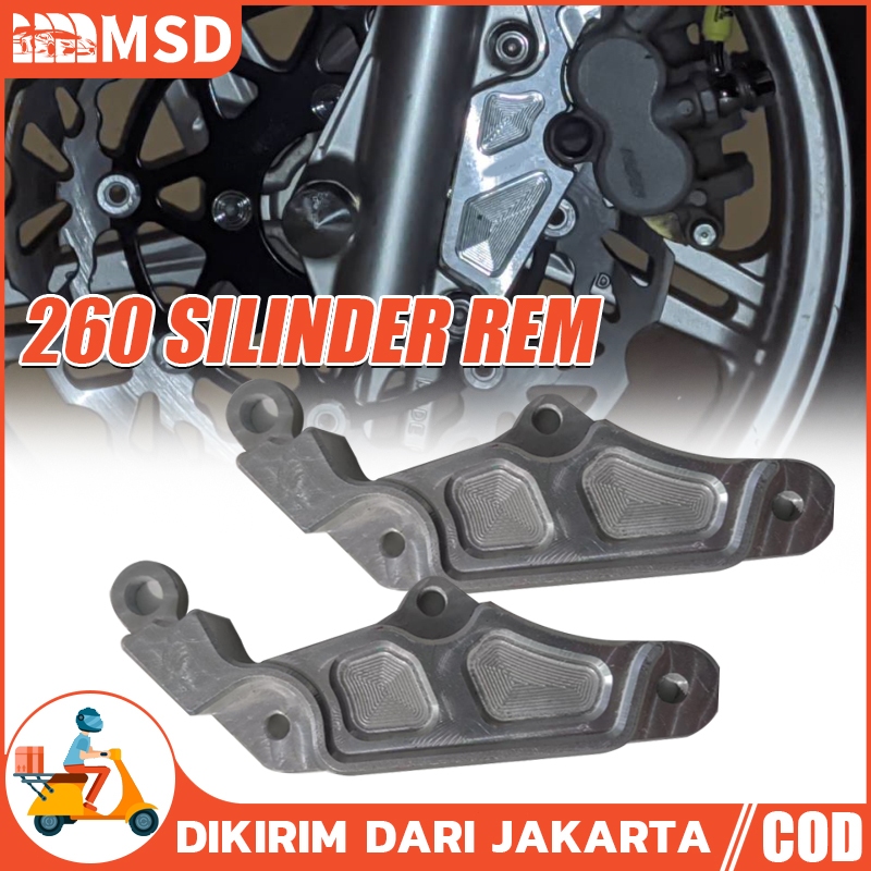 Braket Kaliper 2P Untuk Vario Shock Variasi Disc 260 Bracket Kaliper Vario Beat Scoopy 260