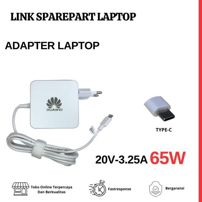 Adaptor Laptop Charger Huawei 20V3.25A Type-C Adapter Huawei 65w