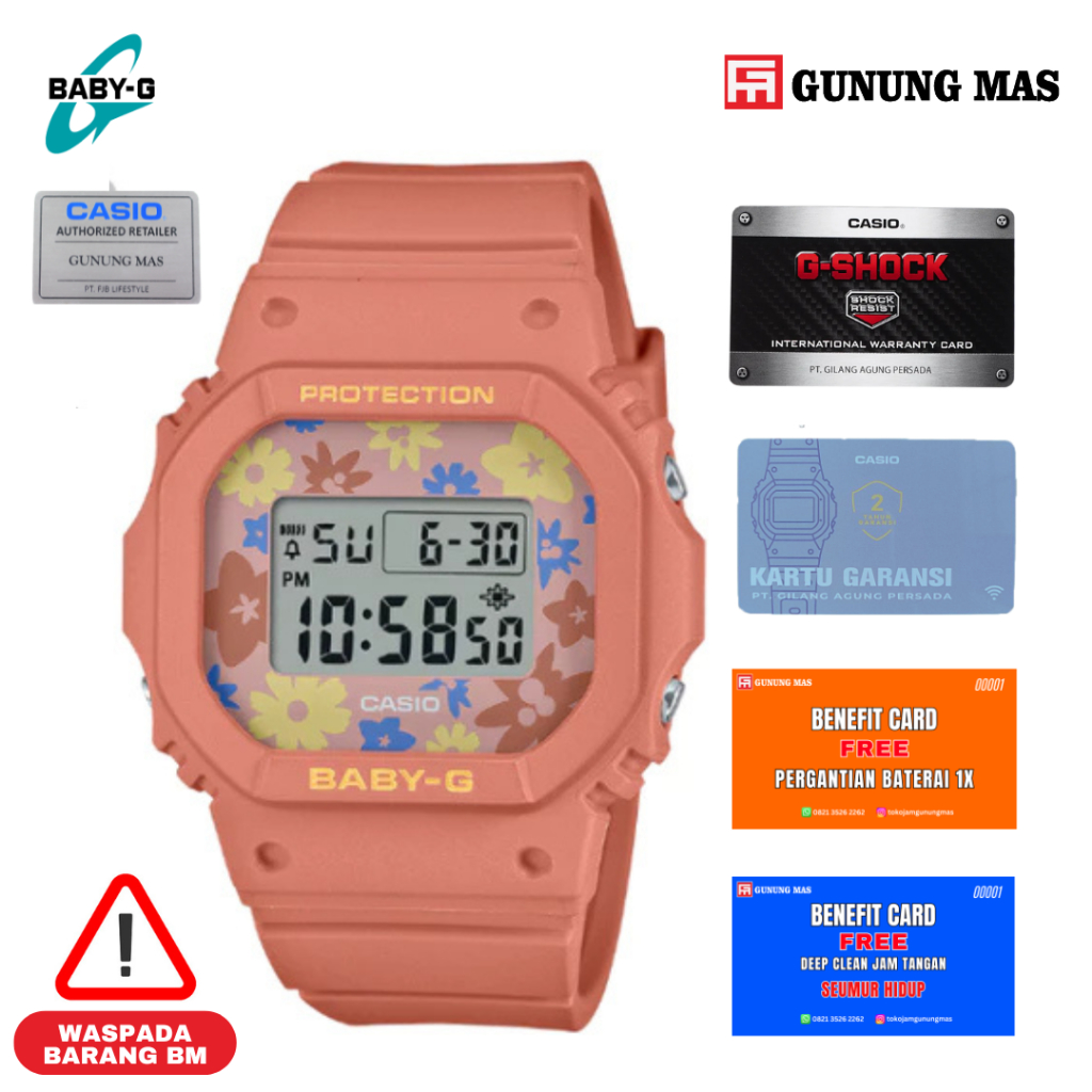 Jam Tangan Wanita Casio Baby-G BGD-565RP-4DR || 100% Original