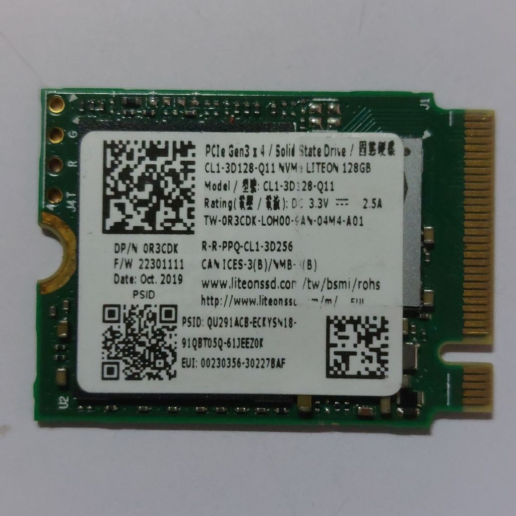 SSD M.2 NVME 2230 128 GB LITE ON Gen3 x4