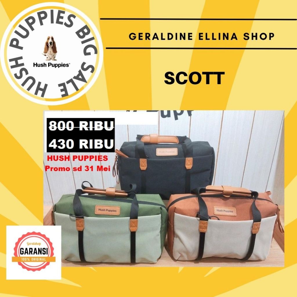 Tas Pria Hush Puppies Original SALE Seri SCOTT