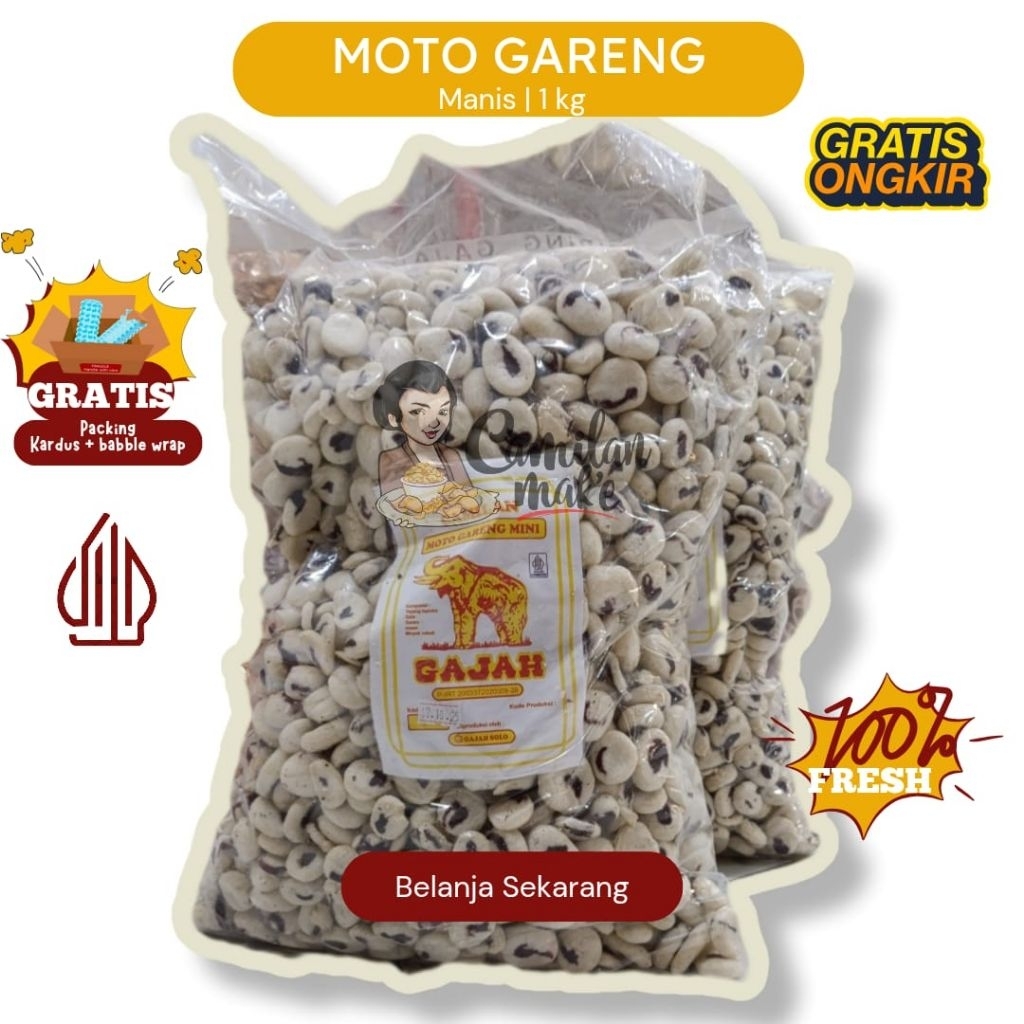

MOTO GARENG/ CAMILAN MAK'E/ CEMILAN/ JAJANAN JADUL/ SNACK KILOAN