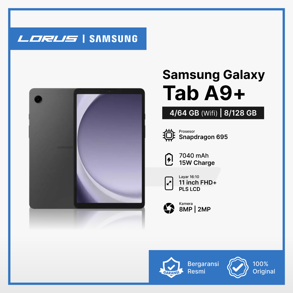 Samsung Galaxy Tab A9 Plus | 8/128GB | Qualcomm Snapdragon 695 | PLS LCD