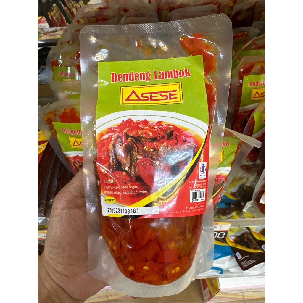 

Dendeng lambok Asese 250gram daging empuk