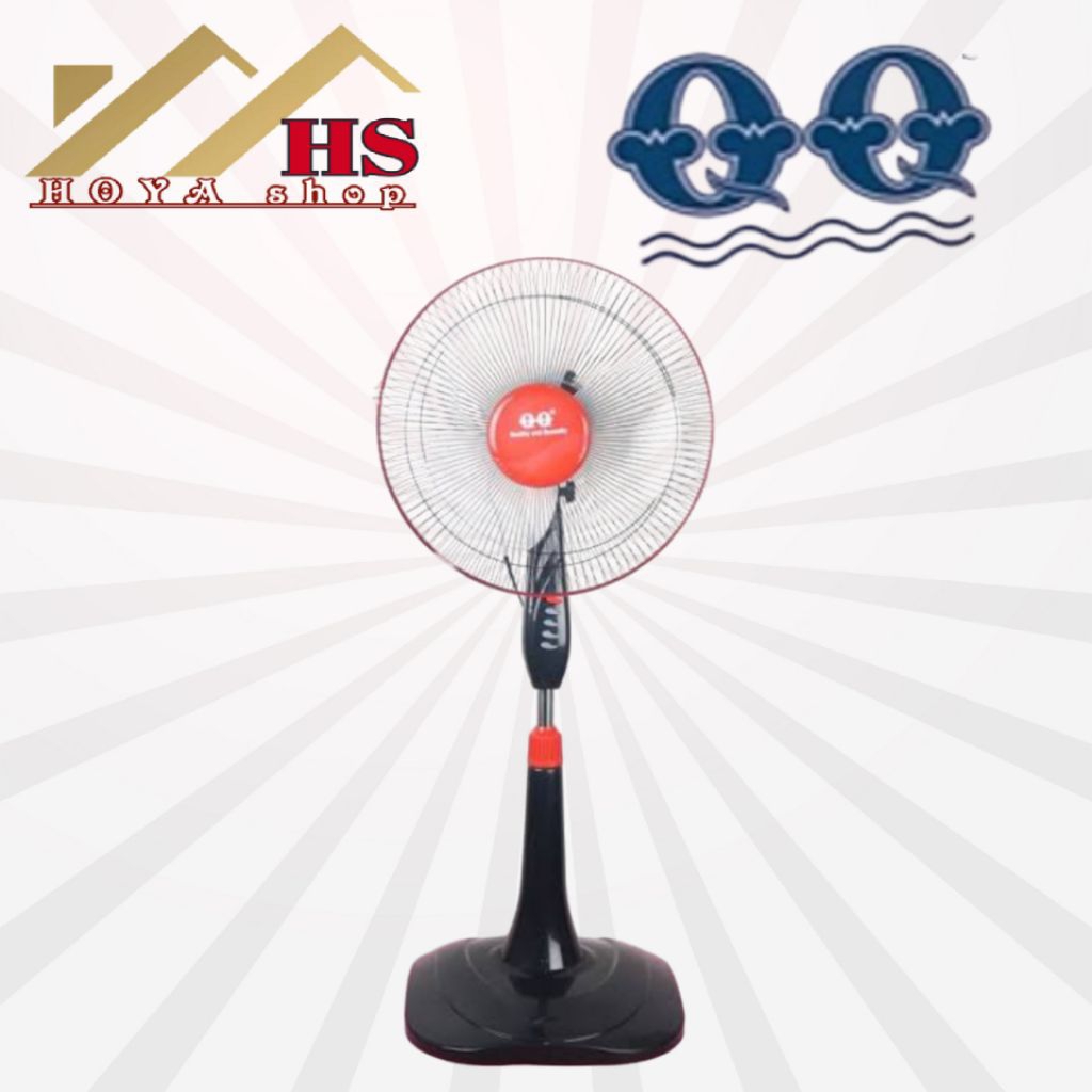 QQ kipas angin berdiri 16 inch, stand fan QQ 16 inch