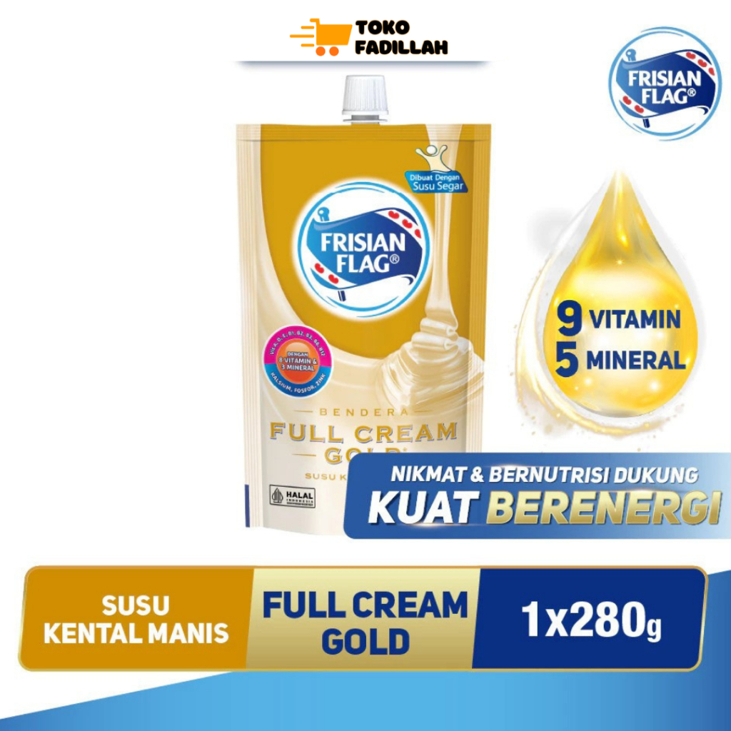 

Frisian Flag Susu Bendera Kental Manis Full Cream Gold 280g
