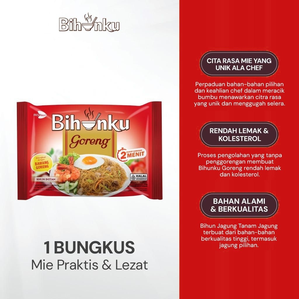 

Paket Bundling - Bihunku Instant - Goreng - 60gr - 12pcs