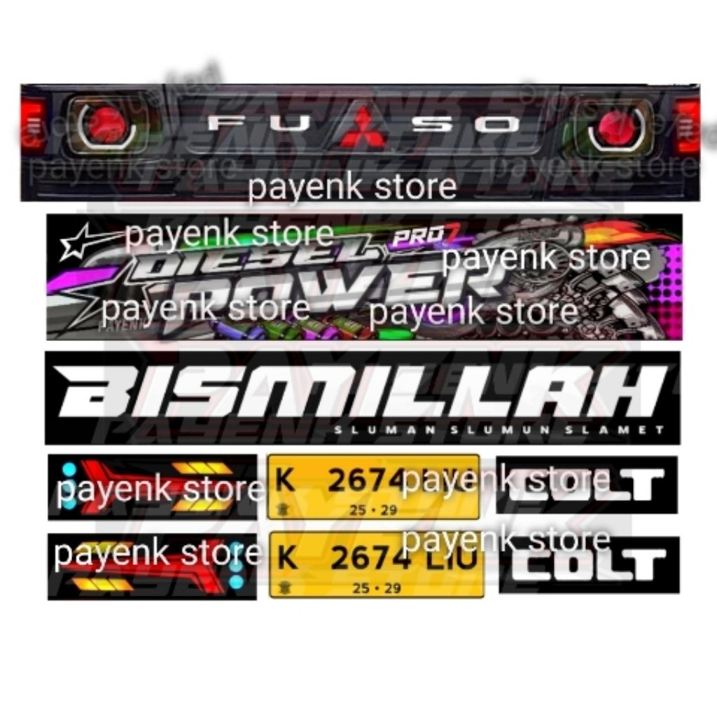 STIKER PACK MINIATUR L300 PLASTIK EURO 2 BILED