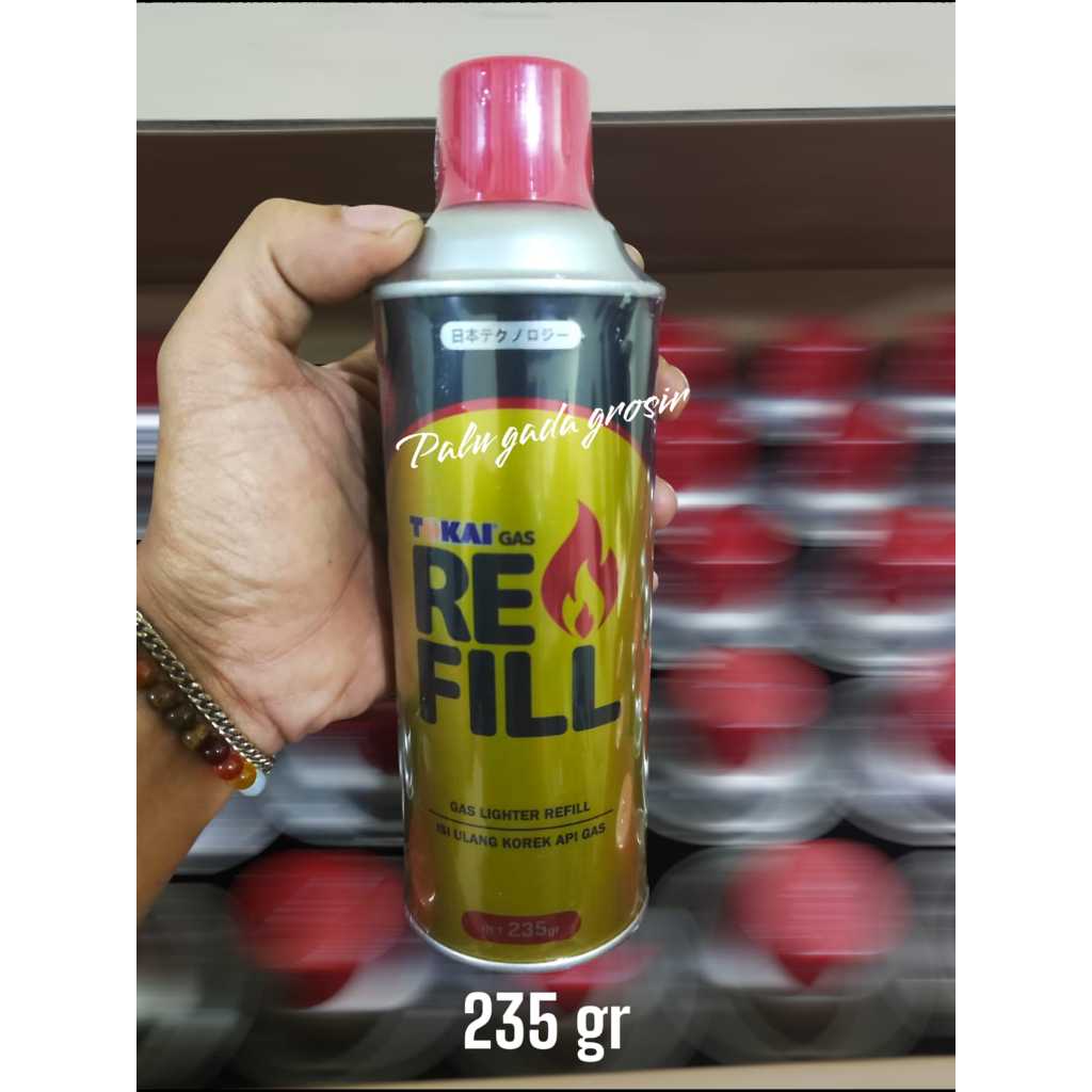 GAS ISI ULANG KOREK API / REFILL TOKAI 235GR / ISI ULANG KOREK, KALENG EMAS
