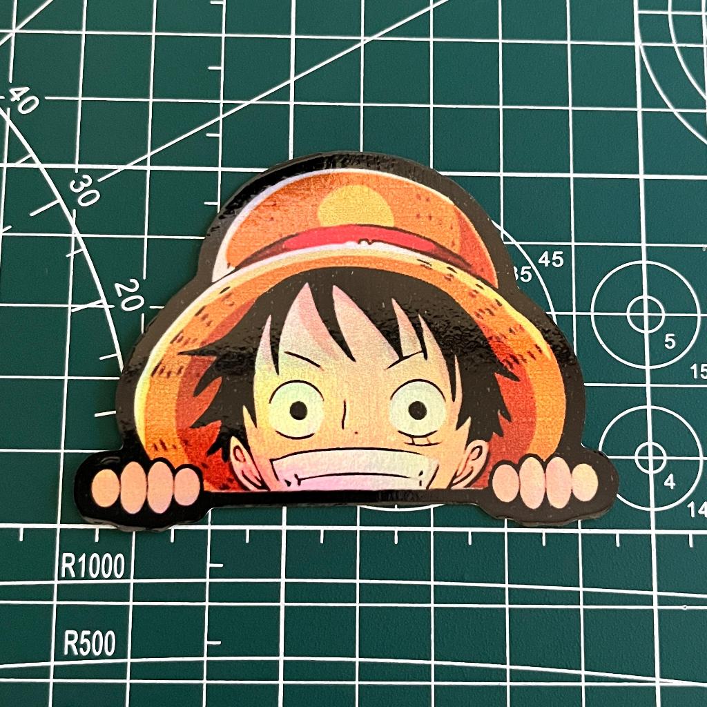 

stiker anime one piece hologram || stiker luffy one piece