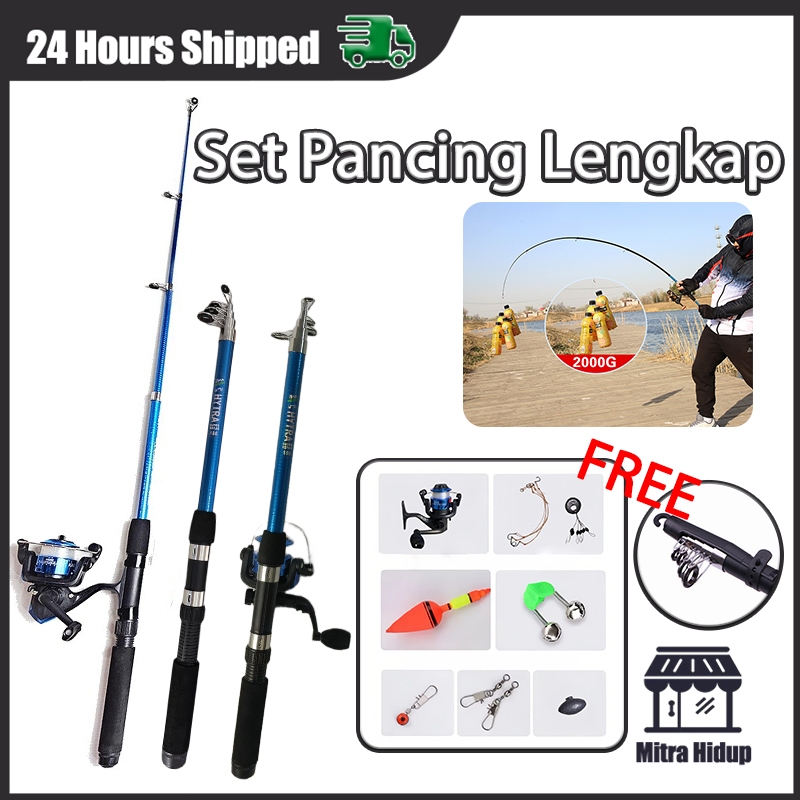 Joran Pancing Set Joran Pancing 1 Set Lengkap Kuat Murah Profish Tongkat Pancing Tongkat Pancing Lau