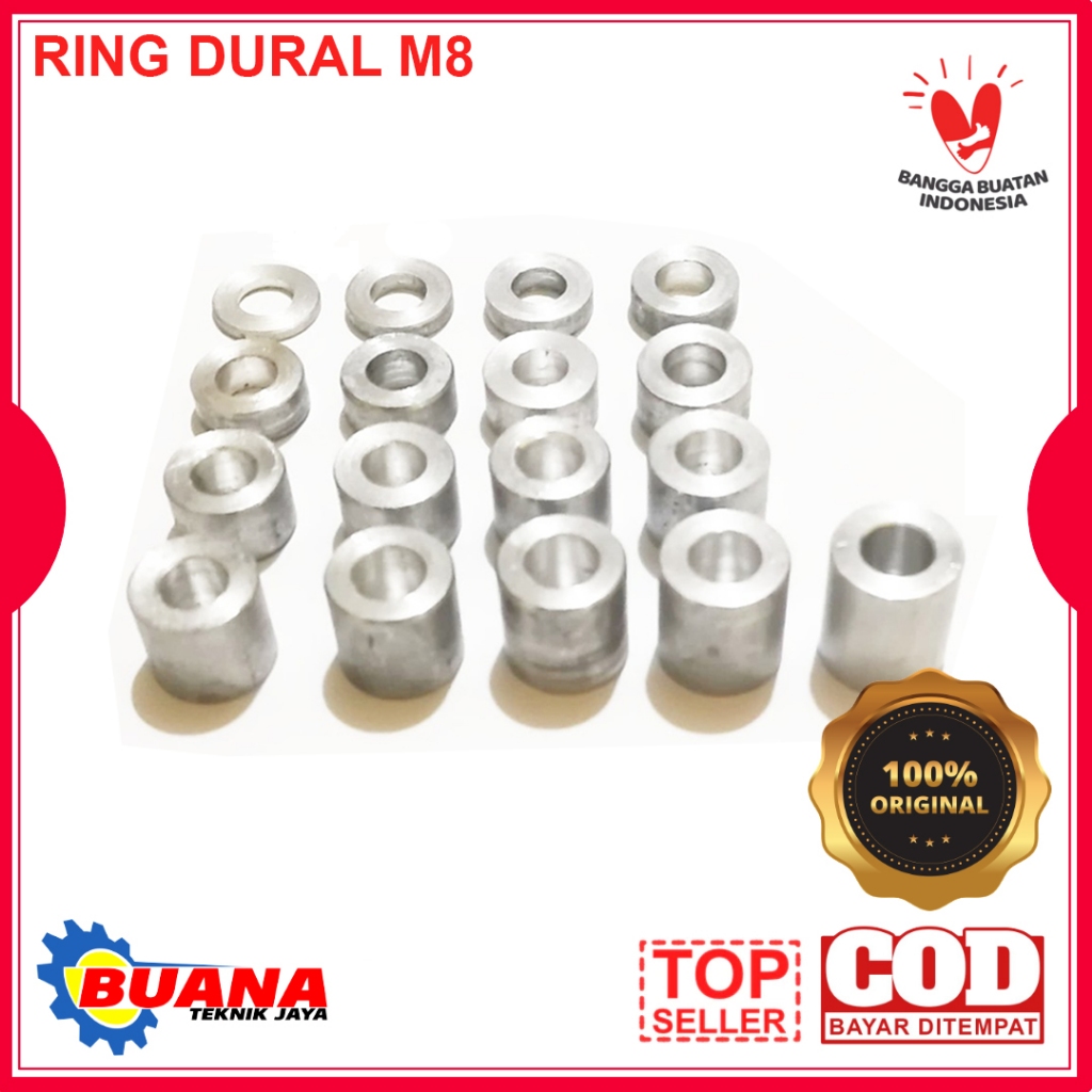 Bosh Ring Alumunium Dural M8 Baut 12 PNP Tromol Gear Kaliper Underbond motor Universal