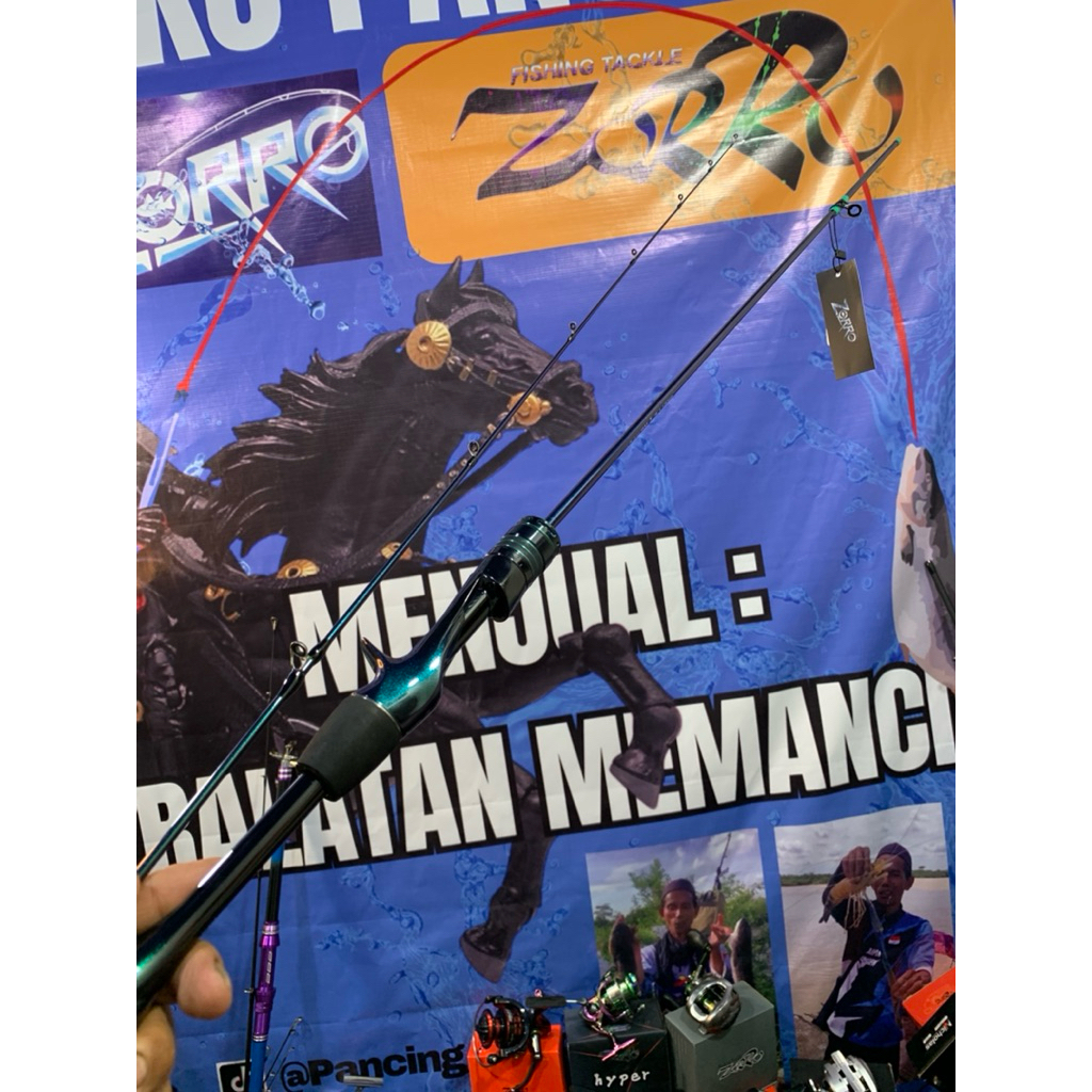 joran UL carbon padat zorro ring fuji solid carbon 1.8M