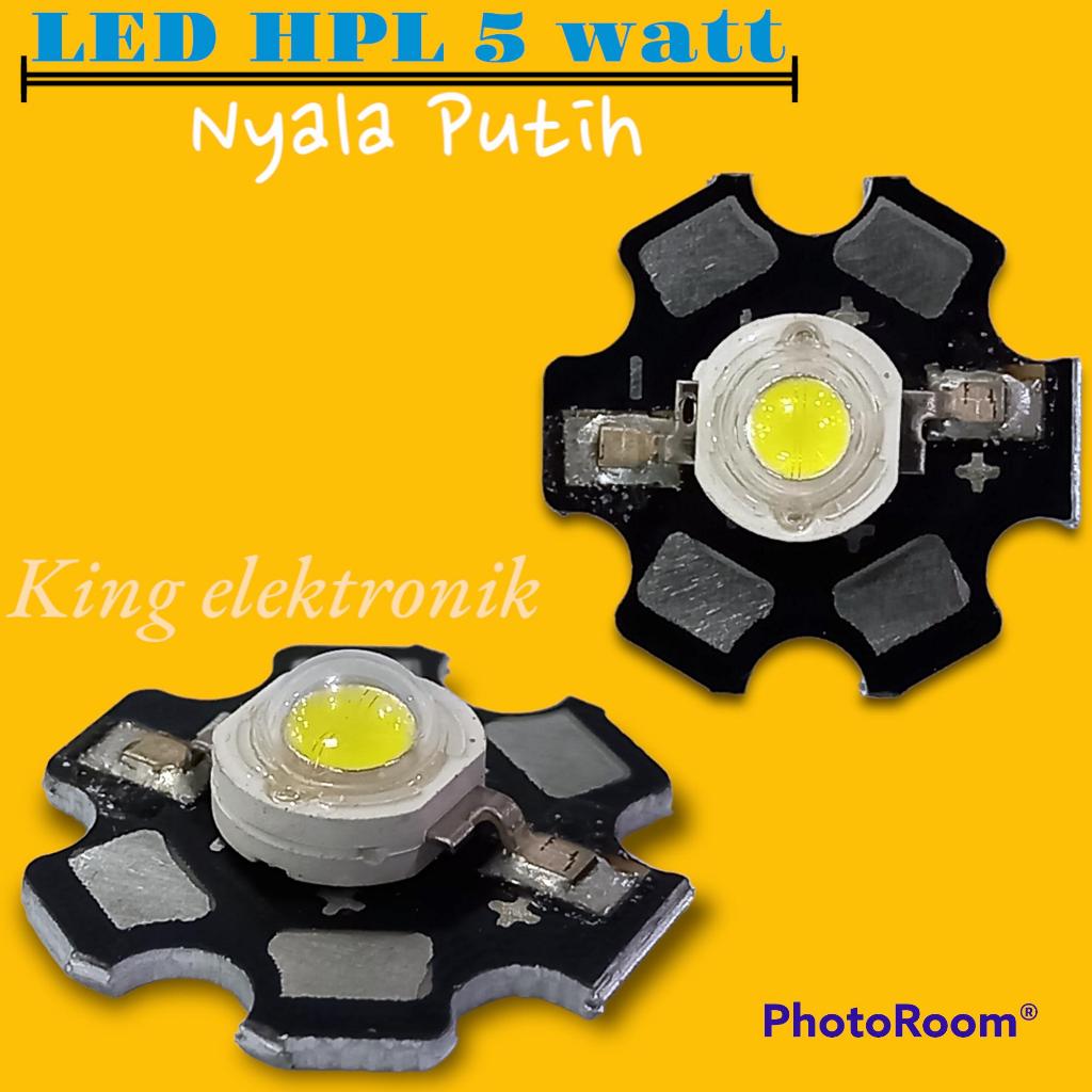(HARGA SATUAN) LED HPL 5 Watt Nyala Putih