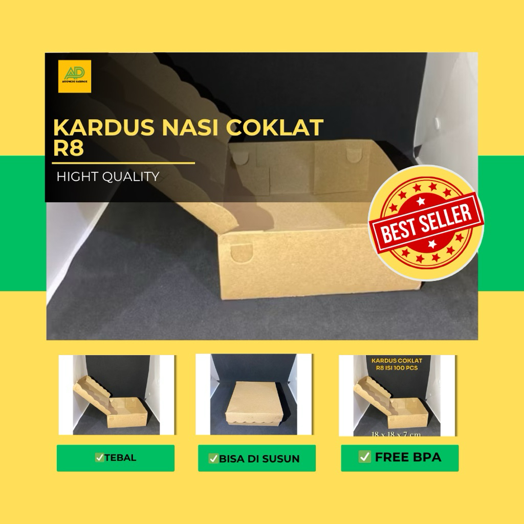 

Kardus Coklat R8 ( 18 x 18 cm )