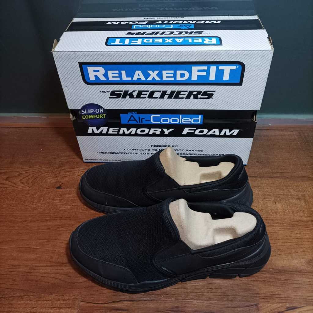 Sepatu Skechers Relaxed Fit Slip-On dengan Air-Cooled Memory Foam Original