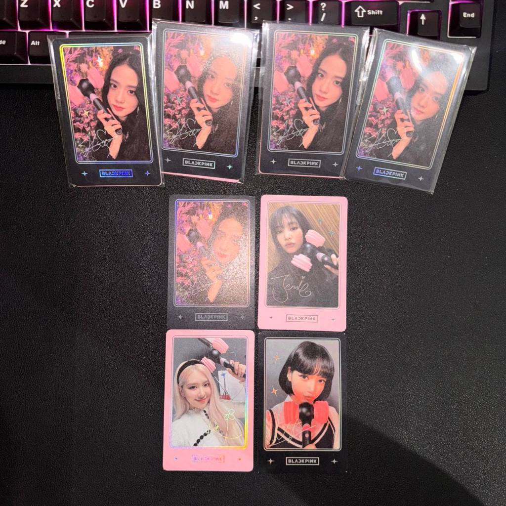 BLACKPINK  - Lightstick LS PC Photocard Ver. 2 SET Jennie Jisoo Rose Lisa