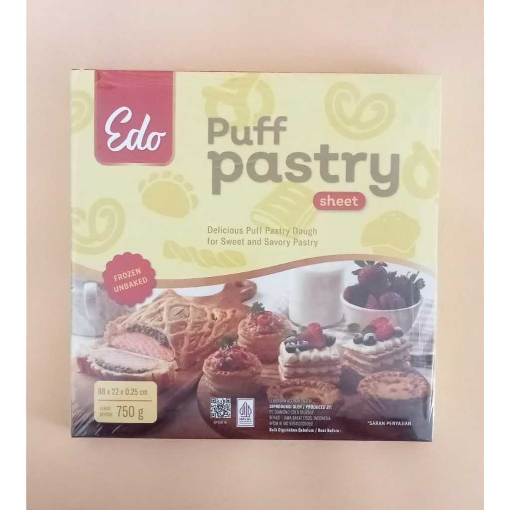 

Edo Puff Pastry Sheet 88 x 22 cm 750g