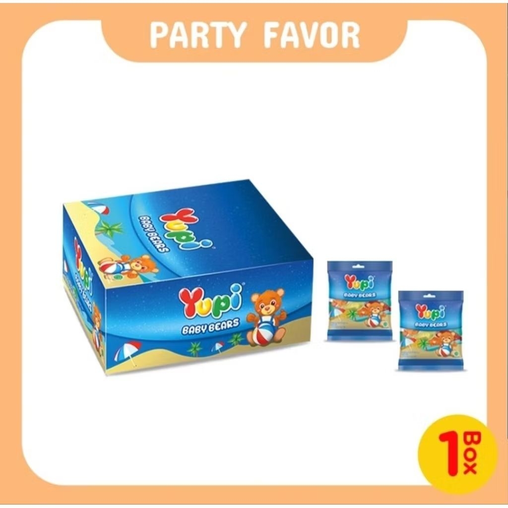 

YUPI BABY BEARS - GUMMY CANDY - PERMEN LUNAK ANEKA RASA BUAH -250G