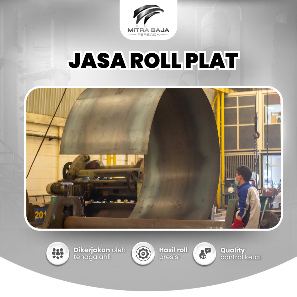 Jasa Roll Plat Besi Stainless Steel | Metal Bending MBP