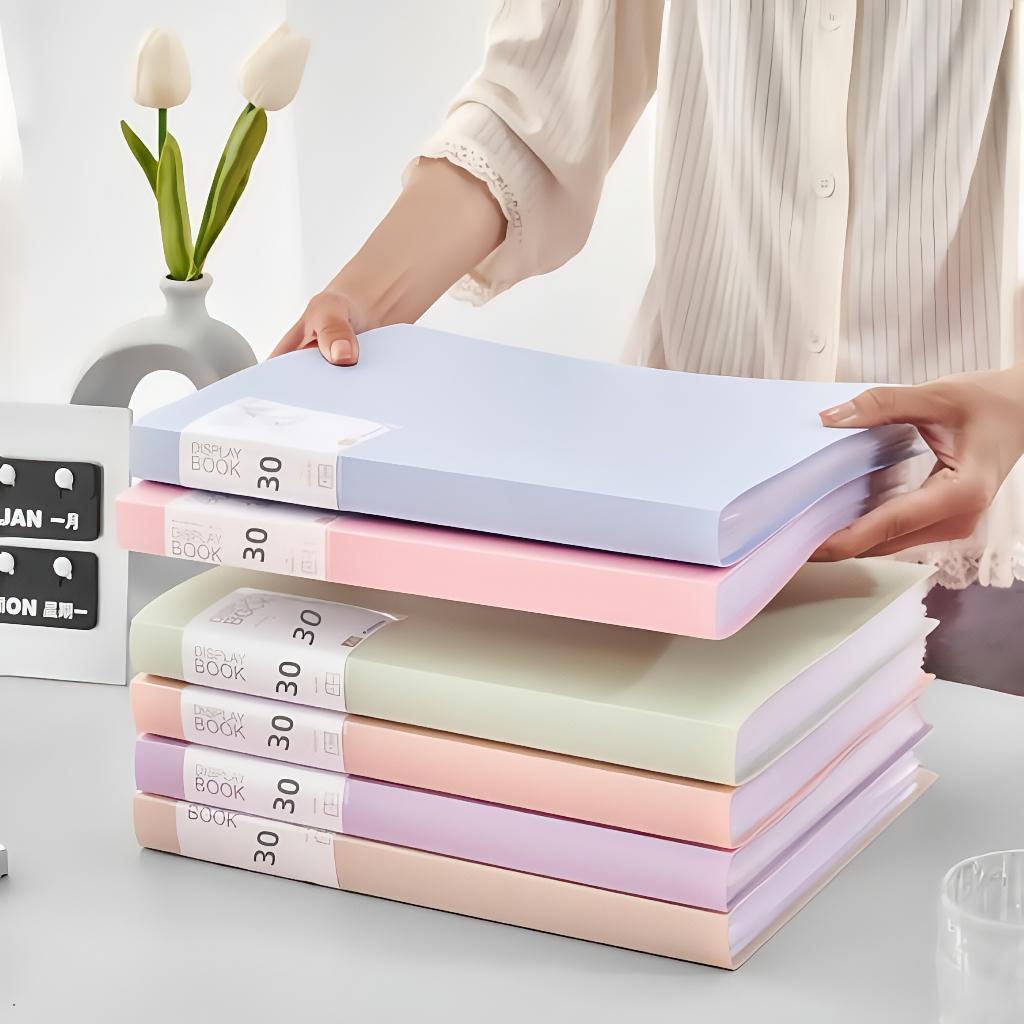 

Folder Organizer A4 30 Halaman Tahan Air + 5 Warna Pastel Modern - Map File Dokumen/Buku Presentasi