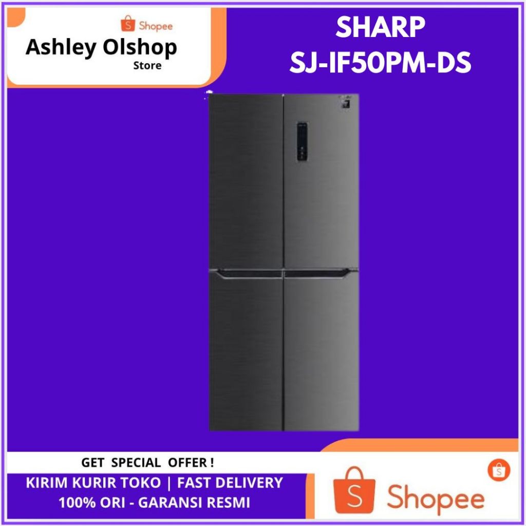 KULKAS 4 PINTU PROMO | SHARP SJ-IF50PMDS | SHARP SJIF50PMDS | SJIF50PM
