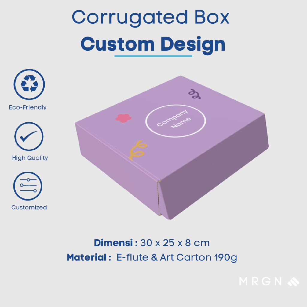

Custom Cetak Corrugated Box Full Printed - Kardus Karton Ecofriendly